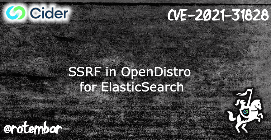SSRF in Open Distro for Elasticsearch
